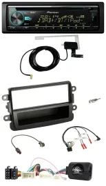 Pioneer MP3 Lenkrad CD USB DAB Autoradio für Dacia ab 2012 schwarz