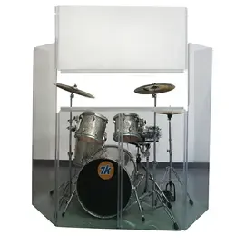 Acrylic Drum Shield with Removable Front Panel