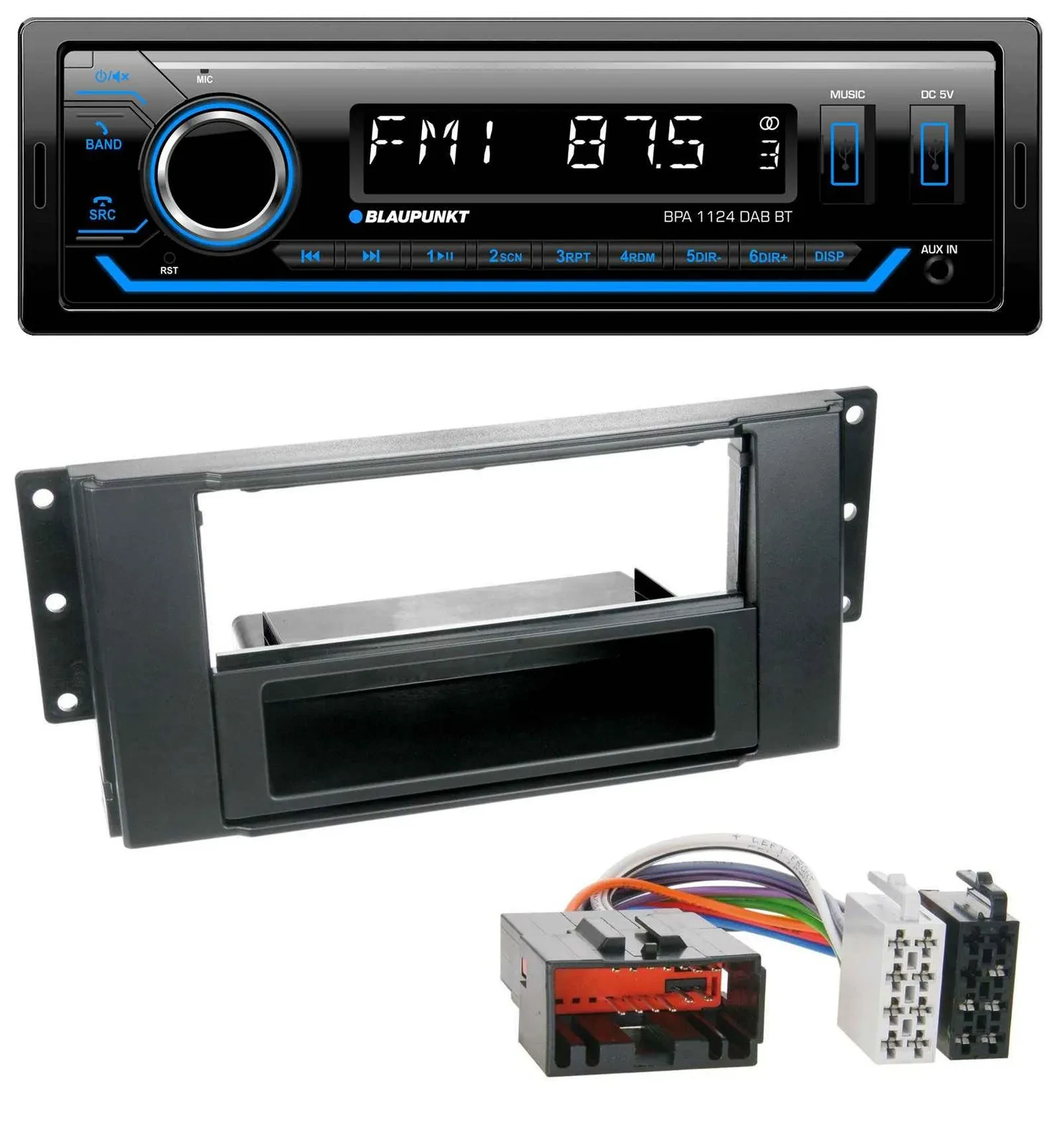 Blaupunkt Bluetooth USB DAB MP3 Autoradio für Land Rover Freelander 2007-2010
