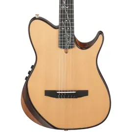 Классическая гитара с подключением Ibanez TOD100N Tim Henson Signature Thinline, натуральная