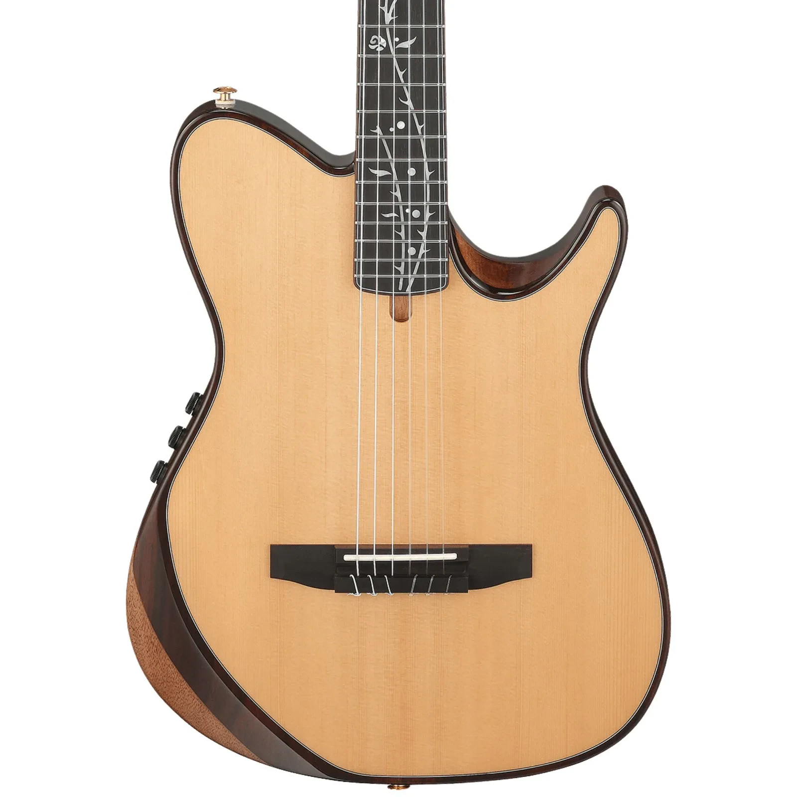 Классическая гитара с подключением Ibanez TOD100N Tim Henson Signature Thinline, натуральная