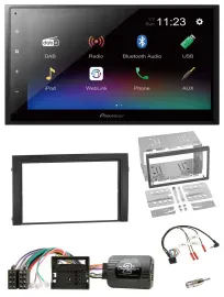 Pioneer USB Bluetooth DAB 2DIN Lenkrad Autoradio für Skoda Fabia 6Y 2004-2007 Qu