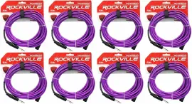 Коммутационный кабель Rockville RCXMB20-P Purple 6.1 м (8 штук)