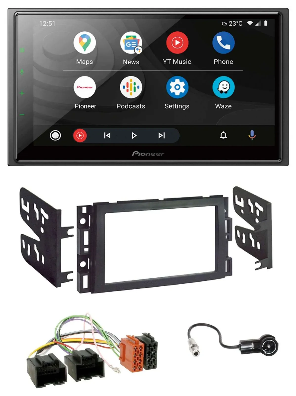 Pioneer USB 2DIN DAB MP3 Bluetooth Autoradio für Chevrolet Equinox Impala Monte