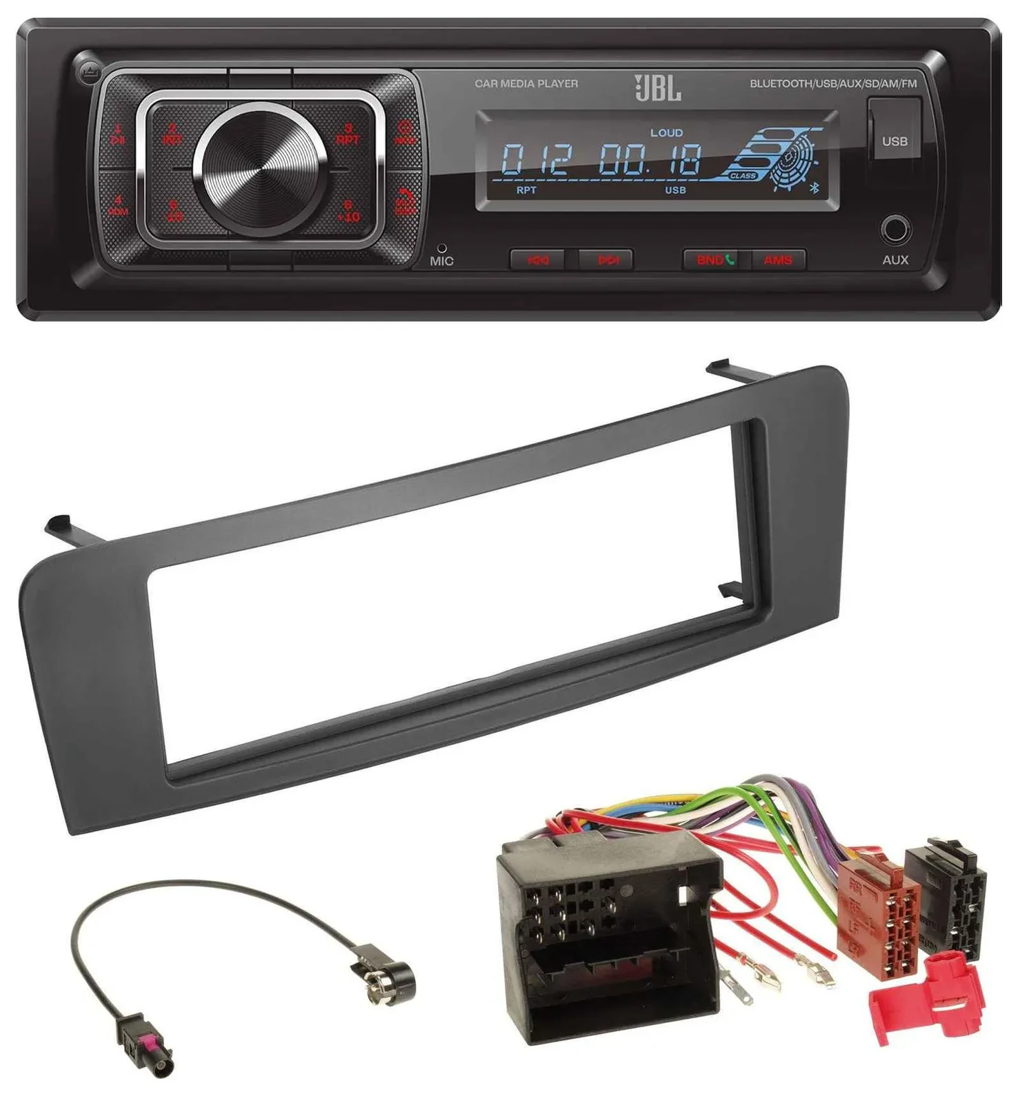 JBL SD AUX MP3 USB Bluetooth Autoradio für Mercedes A-Klasse W176 B-Klasse W242