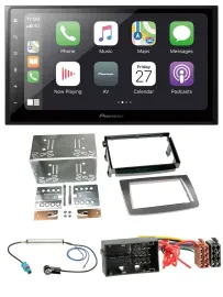 Автомагнитола Pioneer 2-DIN, Bluetooth, DAB, USB, MP3, для Alfa Romeo Mito (с 2014), серебристая