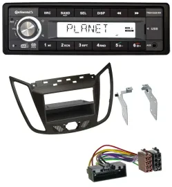 Автомагнитола Continental 1DIN USB AUX DAB MP3 для Ford C‑Max/Kuga, тёмно-коричневый