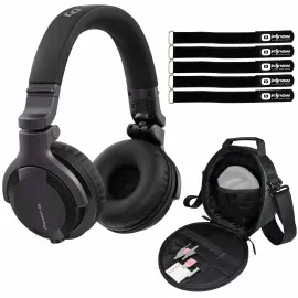 Наушники проводные Pioneer HDJ-CUE1 Black Matte с аксессуарами