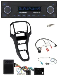 Автомагнитола Blaupunkt DAB, USB, Bluetooth для Opel Astra J (2009–2016) с поддержкой кнопок на руле