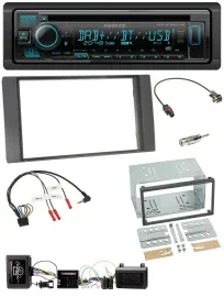 Kenwood Bluetooth DAB CD Lenkrad USB Autoradio für Ford Kuga 2008-2012 anthrazit
