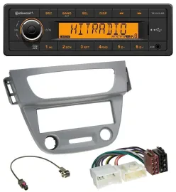 Continental 1DIN USB AUX MP3 Autoradio für Renault Megane 3 (12-14) - grau