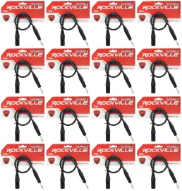 Коммутационный кабель Rockville RCXMB1.5B Black 0.45 м (16 штук)