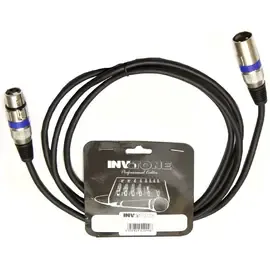 Микрофонный кабель Invotone ACM1101/BK, XLR F - XLR M 1м черный