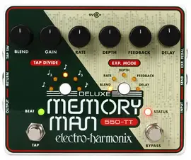 Педаль эффектов для электрогитары Electro-Harmonix Deluxe Memory Man Tap Tempo 550 Delay Guitar Effects Pedal