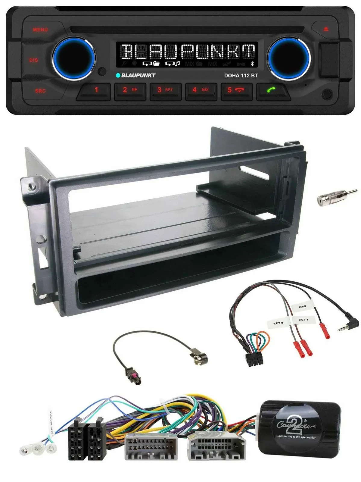 Blaupunkt Lenkrad MP3 CD Bluetooth USB Autoradio für Chrysler Dodge Jeep