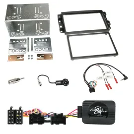 Einbauset Lenkradadapter Doppel DIN Autoradio für Chevrolet Aveo Captiva 2006-20