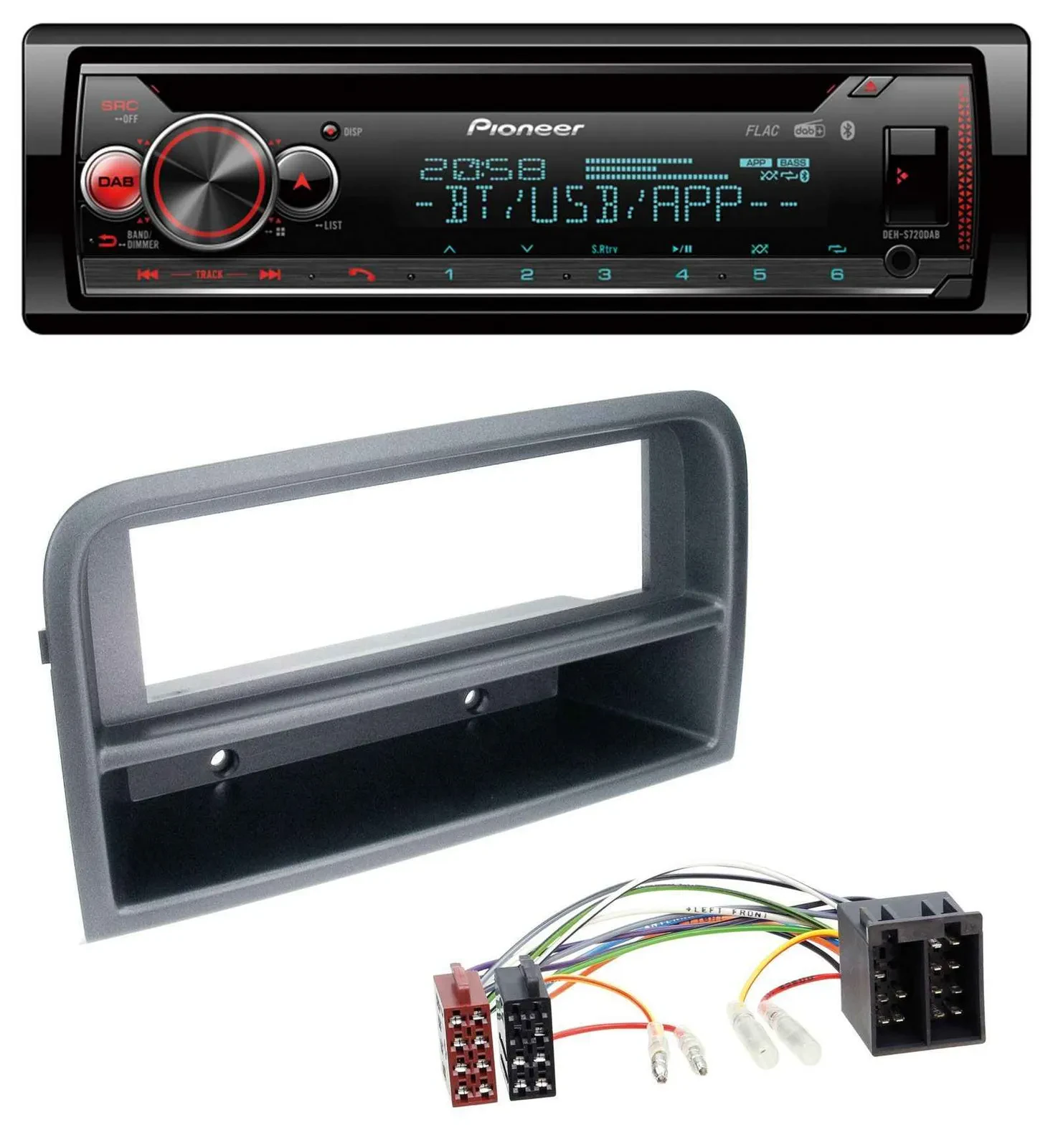 Pioneer MP3 DAB CD Bluetooth USB Autoradio für Fiat Croma (ab 2005)