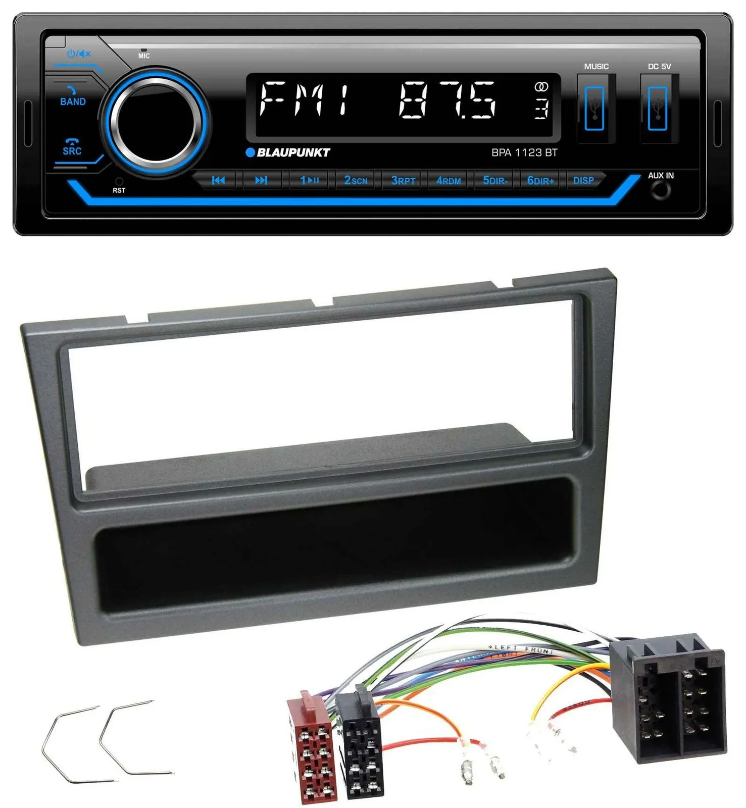 Blaupunkt MP3 Bluetooth USB AUX Autoradio für Opel Corsa C Meriva Signum Vectra