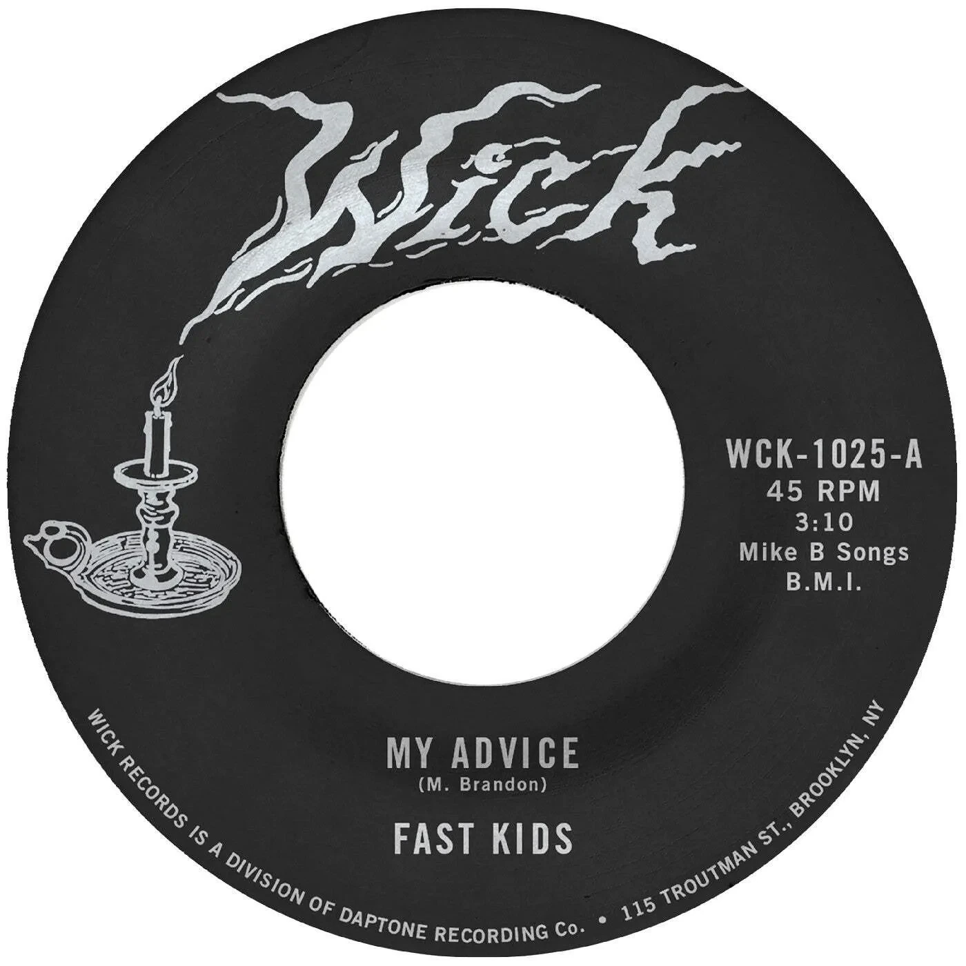 Виниловая пластинка Fast Kids – My Advice b/w Out of State Plates (Релиз 2026)