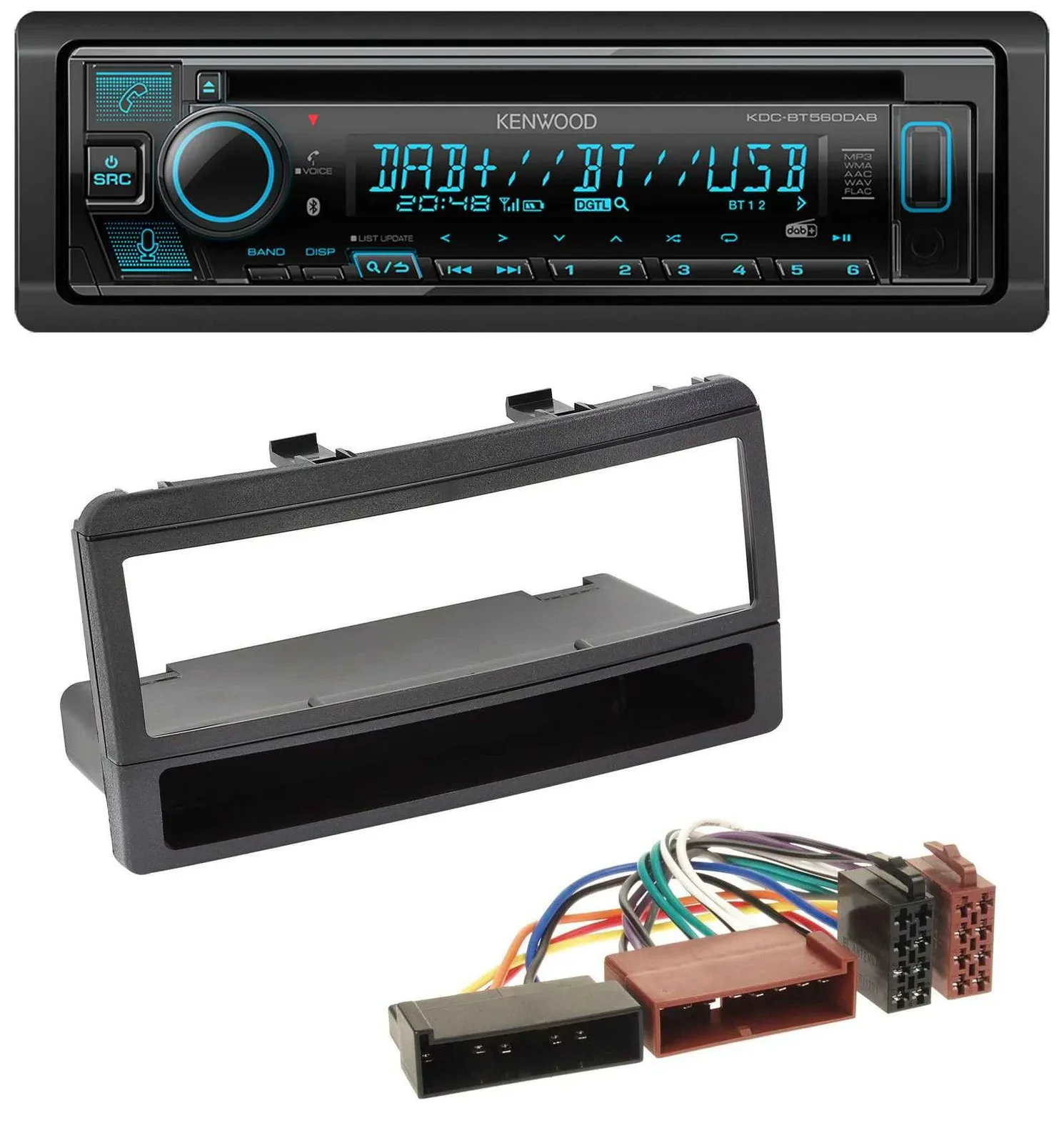 Kenwood Bluetooth DAB CD MP3 USB Autoradio für Ford Mondeo 96-02 Puma Transit Ab
