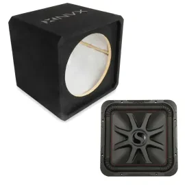 Сабвуфер пассивный для авто NVX NE151S_45L7R154 1x15", закрытый, MDF 3/4", с Solo-Baric L7R