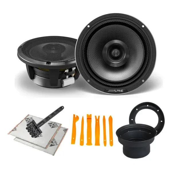 Alpine HDZ-65 | 200W RMS 6.5” Coaxial Speakers + Accessories