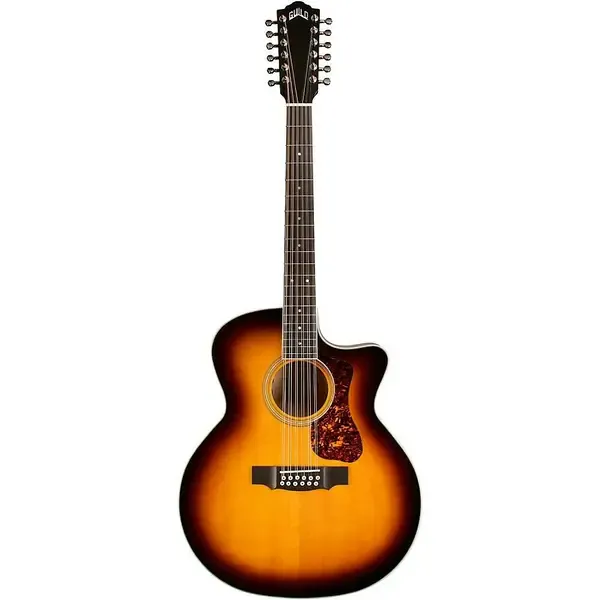 Электроакустическая гитара Guild F-2512CE Deluxe 12-String Cutaway Jumbo Antique Burst