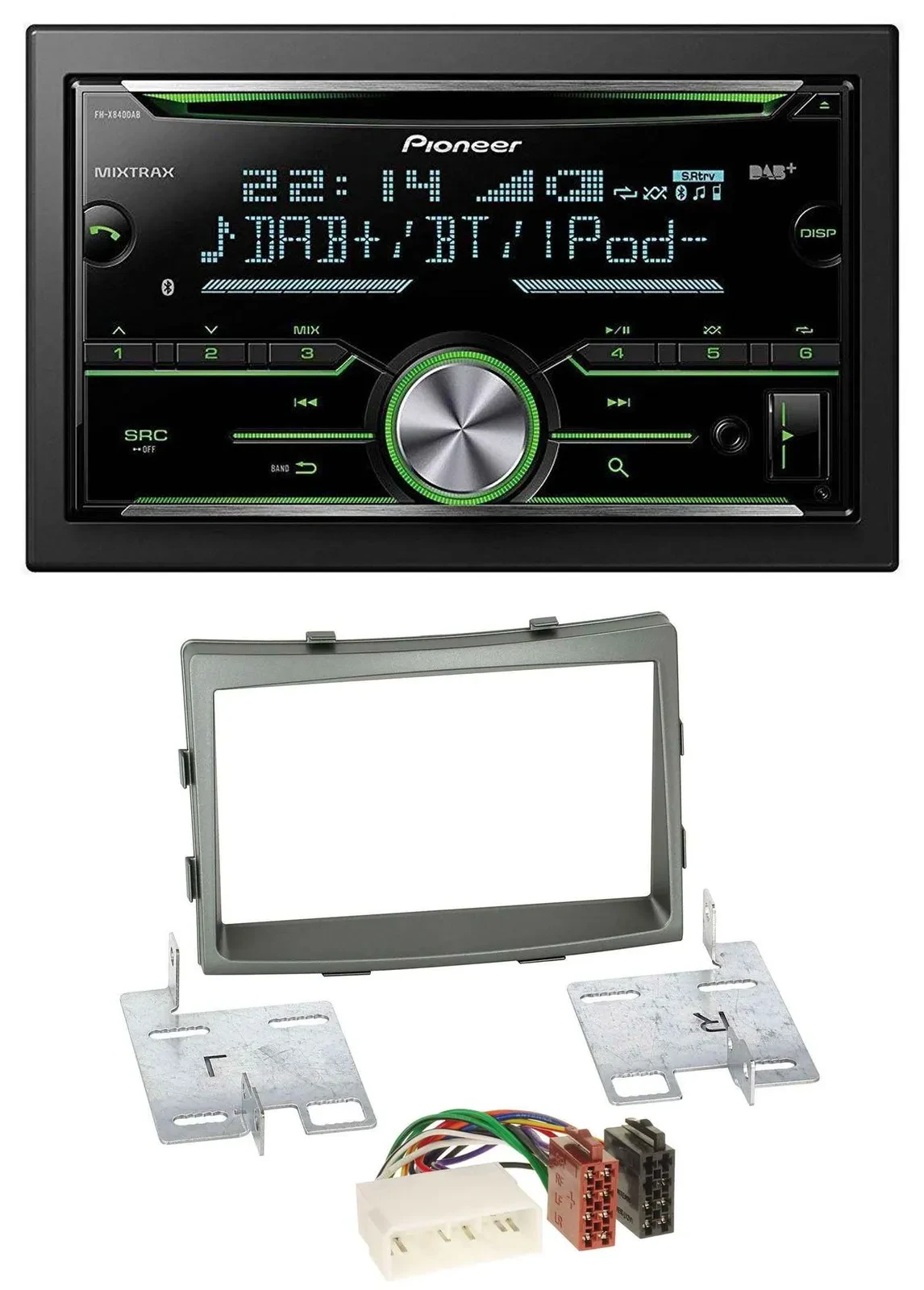Pioneer Bluetooth MP3 DAB 2DIN USB CD Autoradio für SSangYong Rodius ab 2013