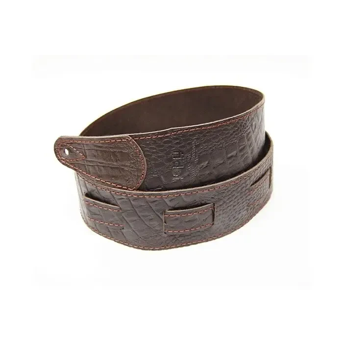 Ремень для гитары Fidel FL660347L11 Leather 11 Mahogany Reptile