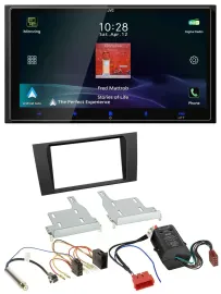 JVC USB Bluetooth 2DIN DAB MP3 Autoradio für Audi A4 B5 99-01 Symphony Bose Akti
