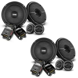 (2-Pairs) DS18 ZXI-62C 320W RMS 6.5” 2-Way Component Speakers