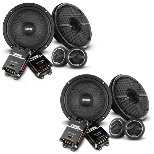 (2-Pairs) DS18 ZXI-62C 320W RMS 6.5” 2-Way Component Speakers