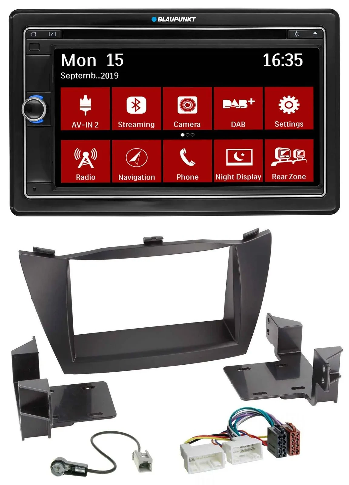 Blaupunkt Bluetooth DAB 2DIN USB DVD MP3 Autoradio für Hyundai ix35 (2010-2013)