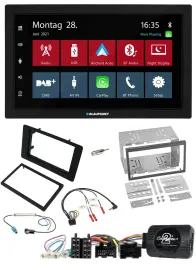 Blaupunkt Lenkrad Bluetooth DAB 2DIN USB Autoradio für Saab 9-5 2008-2010