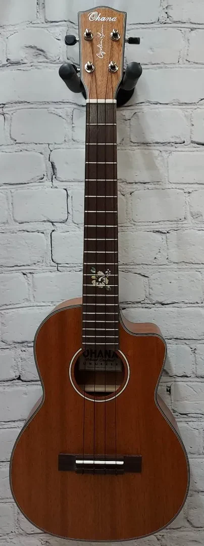 Ohana Model TK-25CL Cynthia Lin Signature Tenor Size Ukulele with Gig Bag - Blem