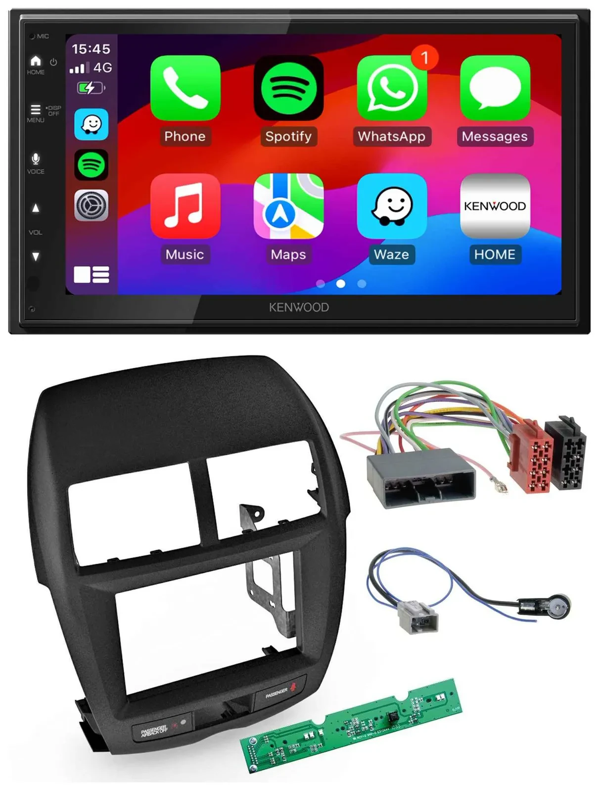 Kenwood MP3 USB DAB 2DIN Bluetooth Autoradio für Mitsubishi ASX 2010-2014