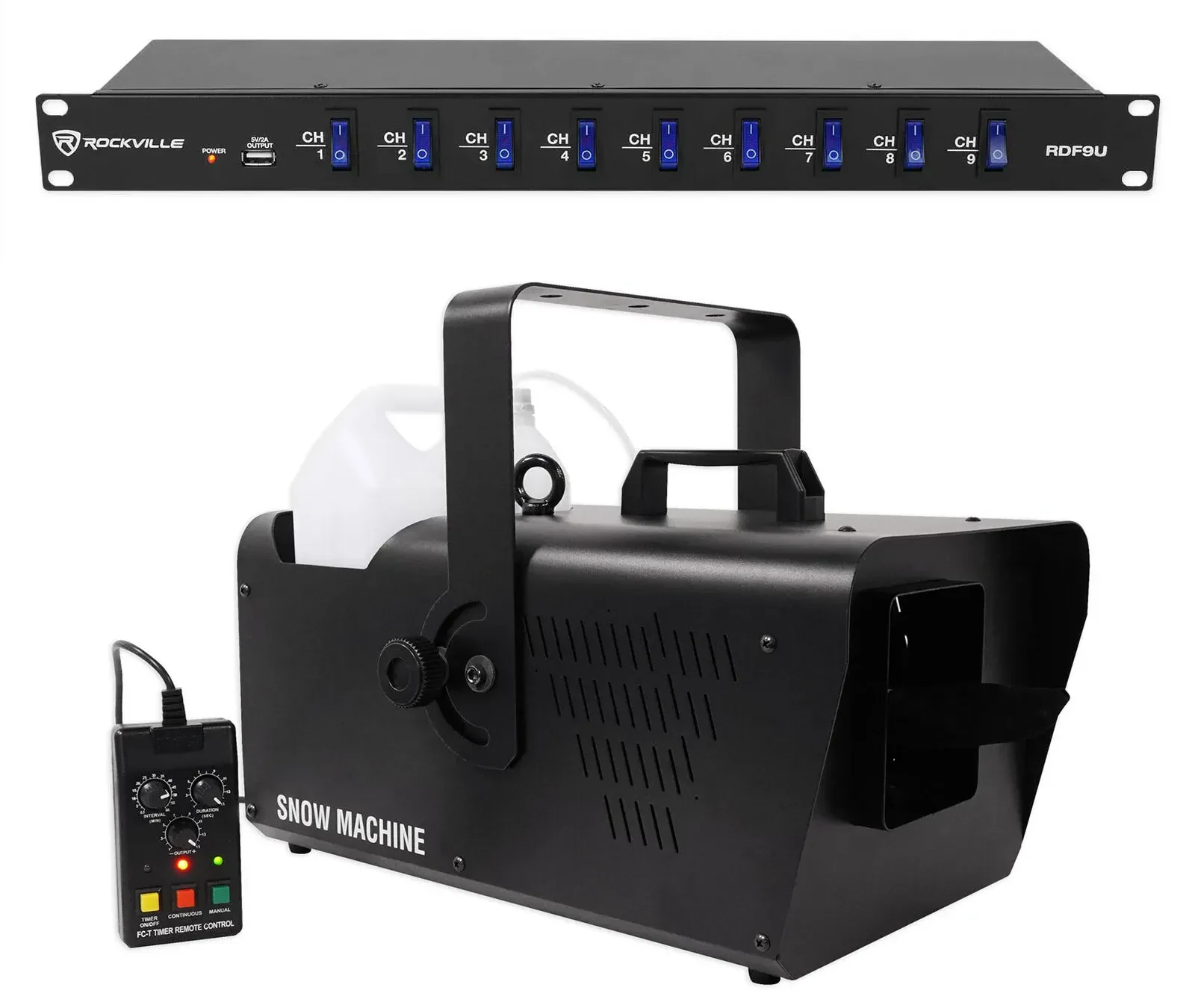 Генератор снега Chauvet DJ SM 250 DMX с блоком питания