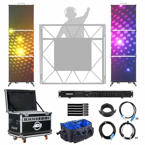 ADJ VS2 Vision Series 3x2 LED Panels 2 Columns w Processor Package