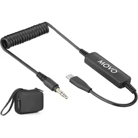 Movo Photo TCB4 Male 3.5mm TRS Mic Adapter Cable to USB Type-C for Smartphones