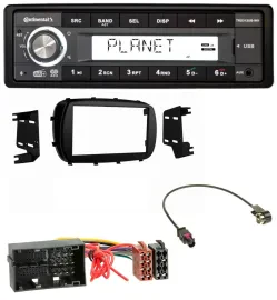 Continental USB 1DIN AUX DAB MP3 Autoradio für Fiat 500X (ab 2015)