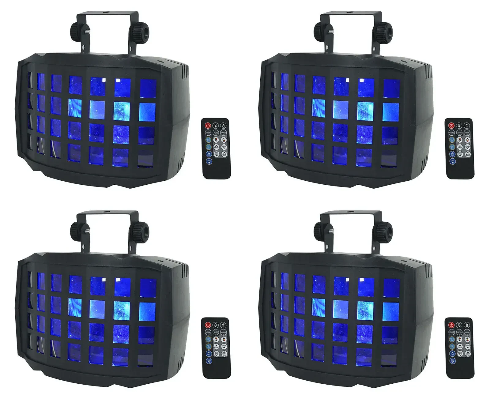 Светодиодный прибор Rockville BD20 Black (4 штуки)