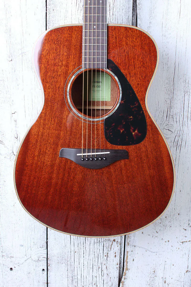Yamaha FS850 Concert Body Acoustic Guitar Solid Mahogany Top Natural Gloss