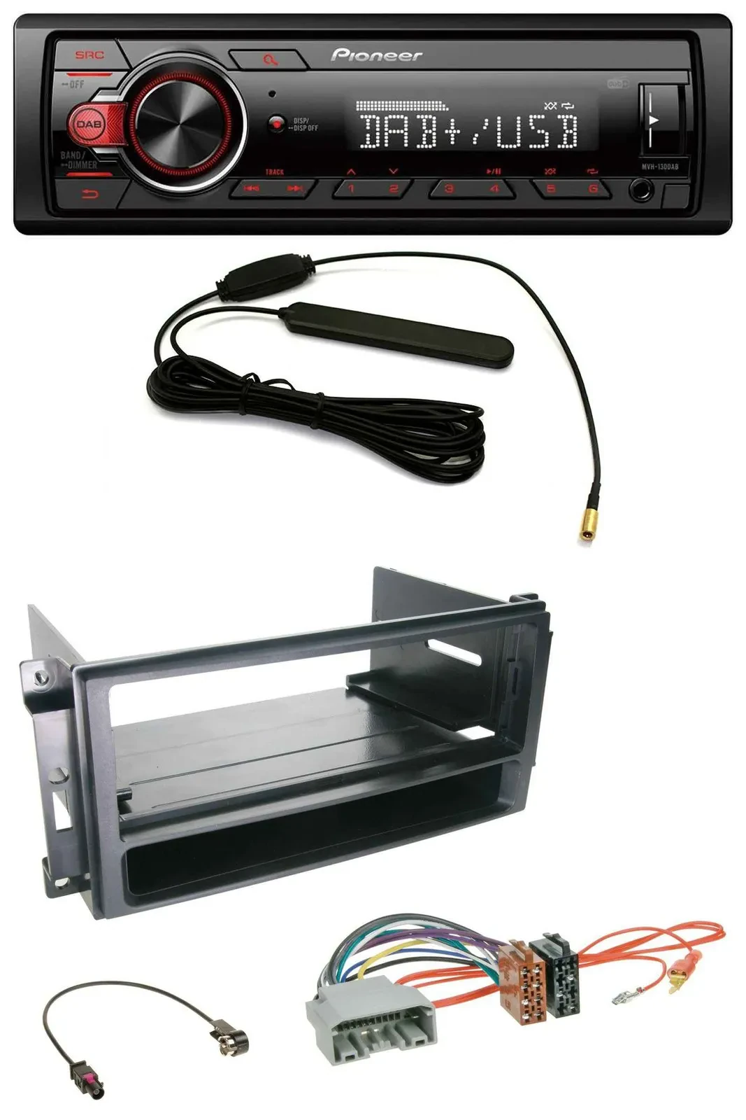 Pioneer MP3 DAB 1DIN AUX USB Autoradio für Chrysler 300C Sebring Dodge Avenger N