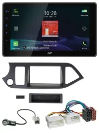 JVC DAB MP3 Bluetooth USB Autoradio für Kia Picanto ab 2011 Start-Stop