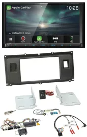 Kenwood Bluetooth USB 2DIN Lenkrad TMC DAB Navigation für Land Rover Evoque ab 2