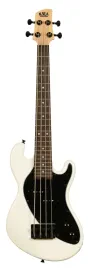 KALA U-Bass Solid Body 4-String, Sweet Cream, Fretted, with Bag
