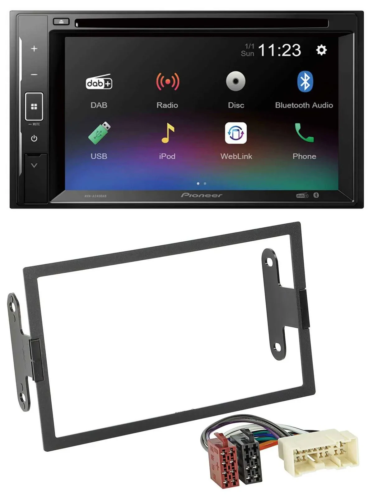 Pioneer Bluetooth MP3 USB 2DIN DAB DVD Autoradio für Nissan Xterra 2000-2004