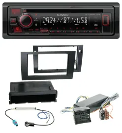 Автомагнитола для Audi A4 (2004–2008, B7) Kenwood MP3 CD USB Bluetooth DAB
