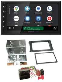Автомагнитола для Porsche Cayenne 2007–2010 Kenwood 2DIN, DAB, Bluetooth, USB, MP3