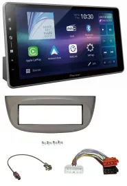 Pioneer Bluetooth USB DAB MP3 Autoradio für Renault Twingo ab 2015 beige-grau